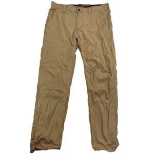 Wrangler ATG Men's Nylon Hiking Pants Convertible Zip Off Khaki Tan 36x30